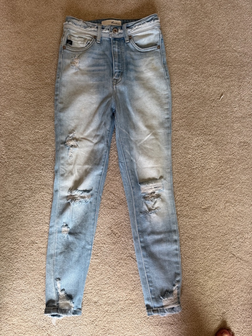 KanCan Light Blue Distressed Skinny Jeans